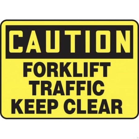 Accuform OSHA CAUTION Safety Sign WHEELS MUST MVHR691XL